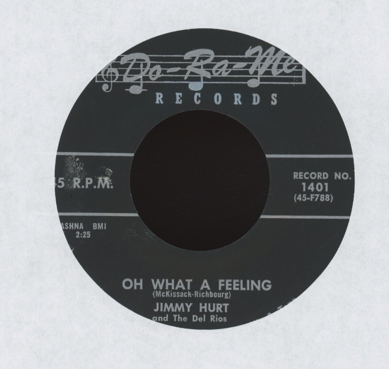 Jimmy Hurt & The Del-Rios - You Know Darling (I'm In Love With You) on Do-Ra-Me R&B Doo Wop Rocker 45