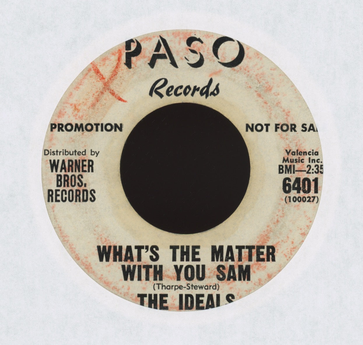 The Ideals - What's The Matter With You Sam on Paso Promo R&B Doo Wop 45