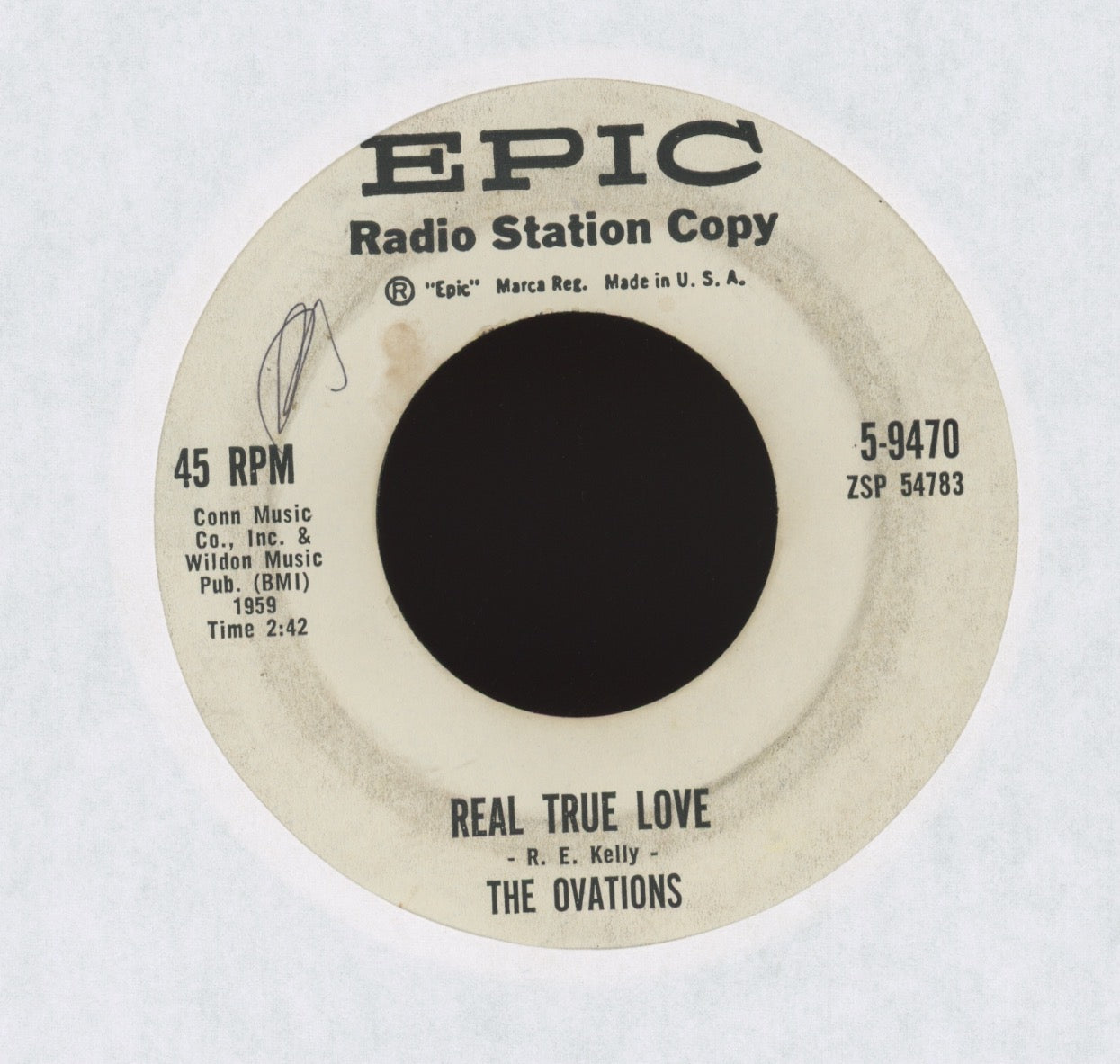 The Ovations - Oh What A Day on Epic Promo R&B Doo Wop 45