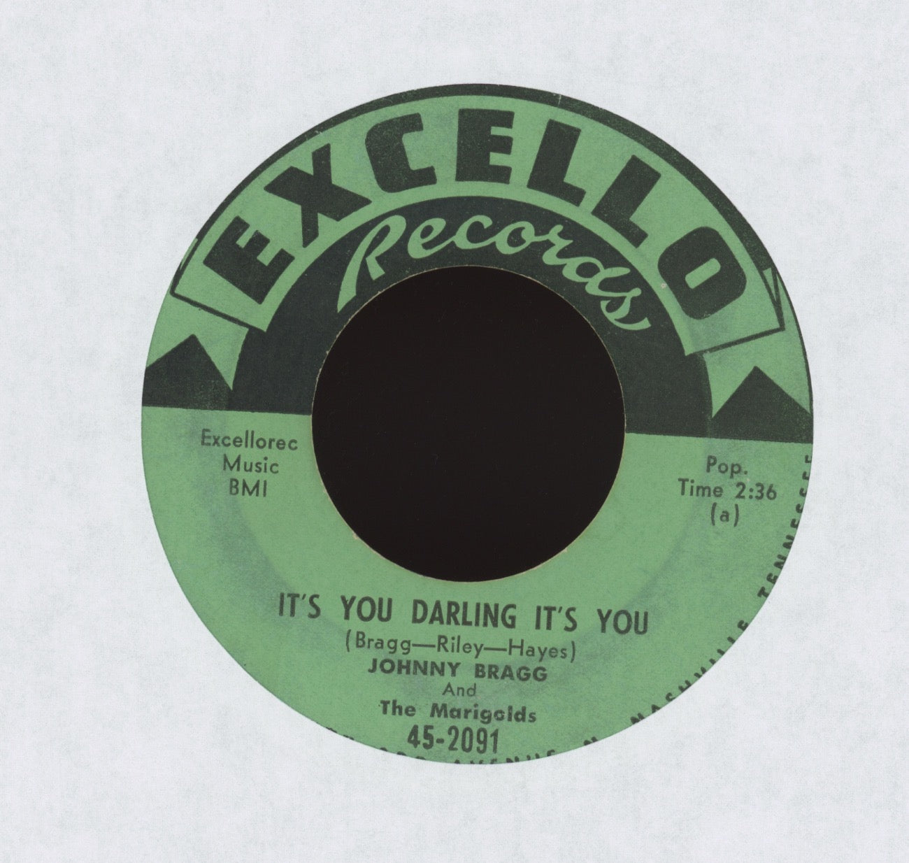 Johnny Bragg & The Marigolds - Juke Box Rock And Roll on Excello R&B Doo Wop45