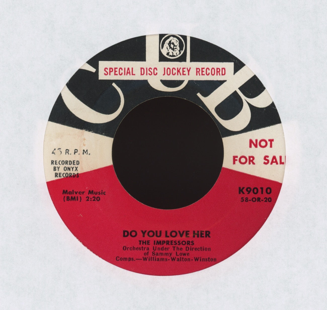 The Impressors - Loneliness / Do You Love Her on Cub Promo R&B Doo Wop 45