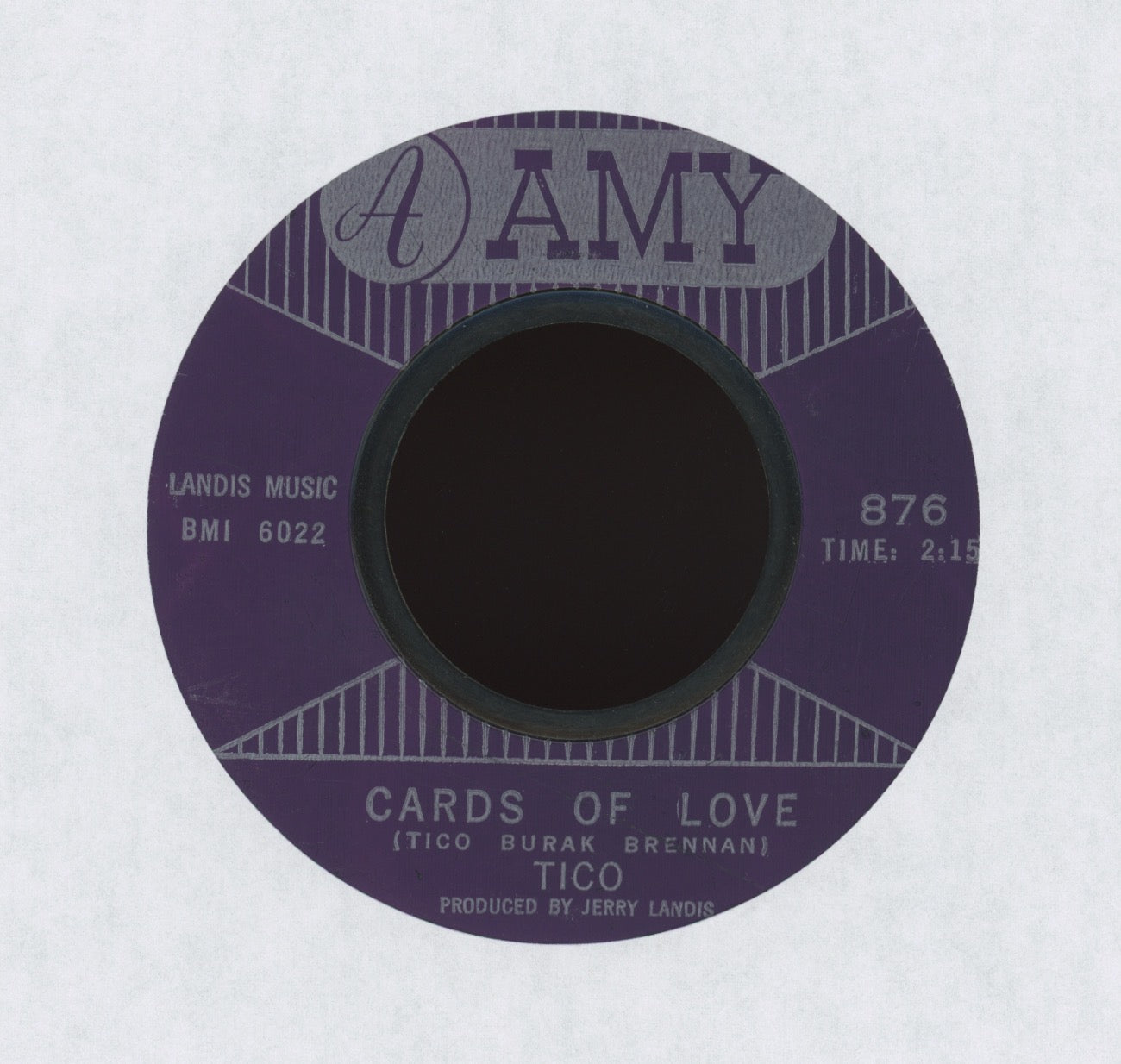Tico And The Triumphs - Cards Of Love on Amy R&B Doo Wop 45