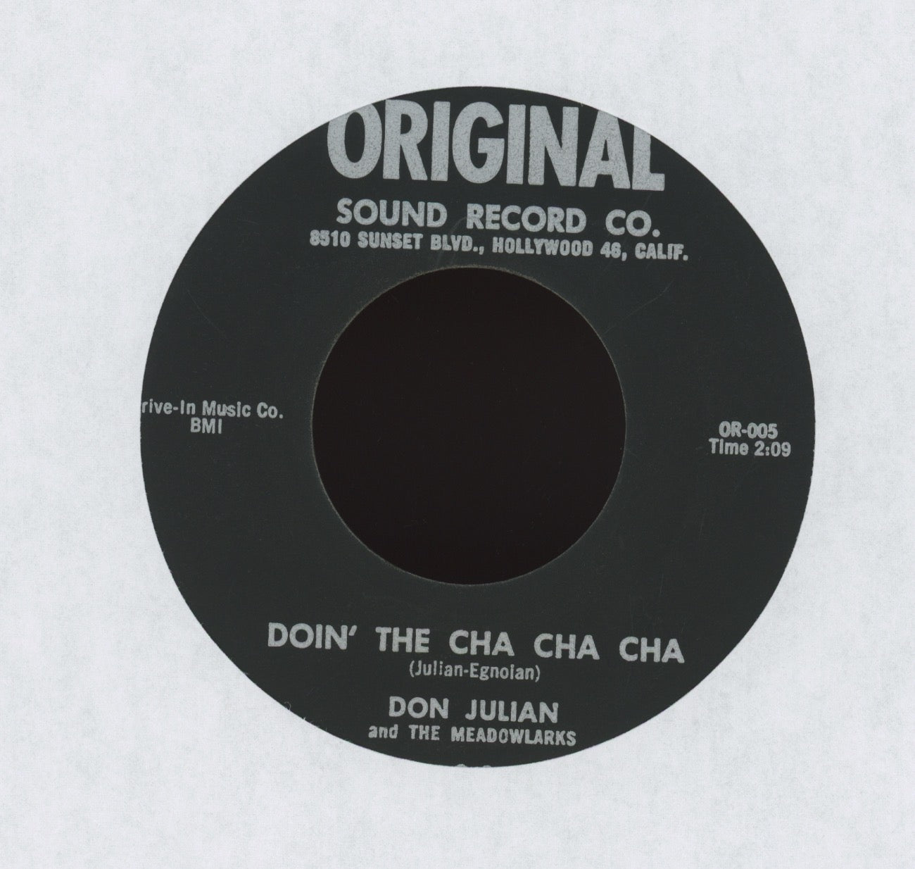 Don Julian & The Meadowlarks - Please (Say You Love Me) / Doin' The Cha Cha Cha on Original Sound R&B Doo Wop 45
