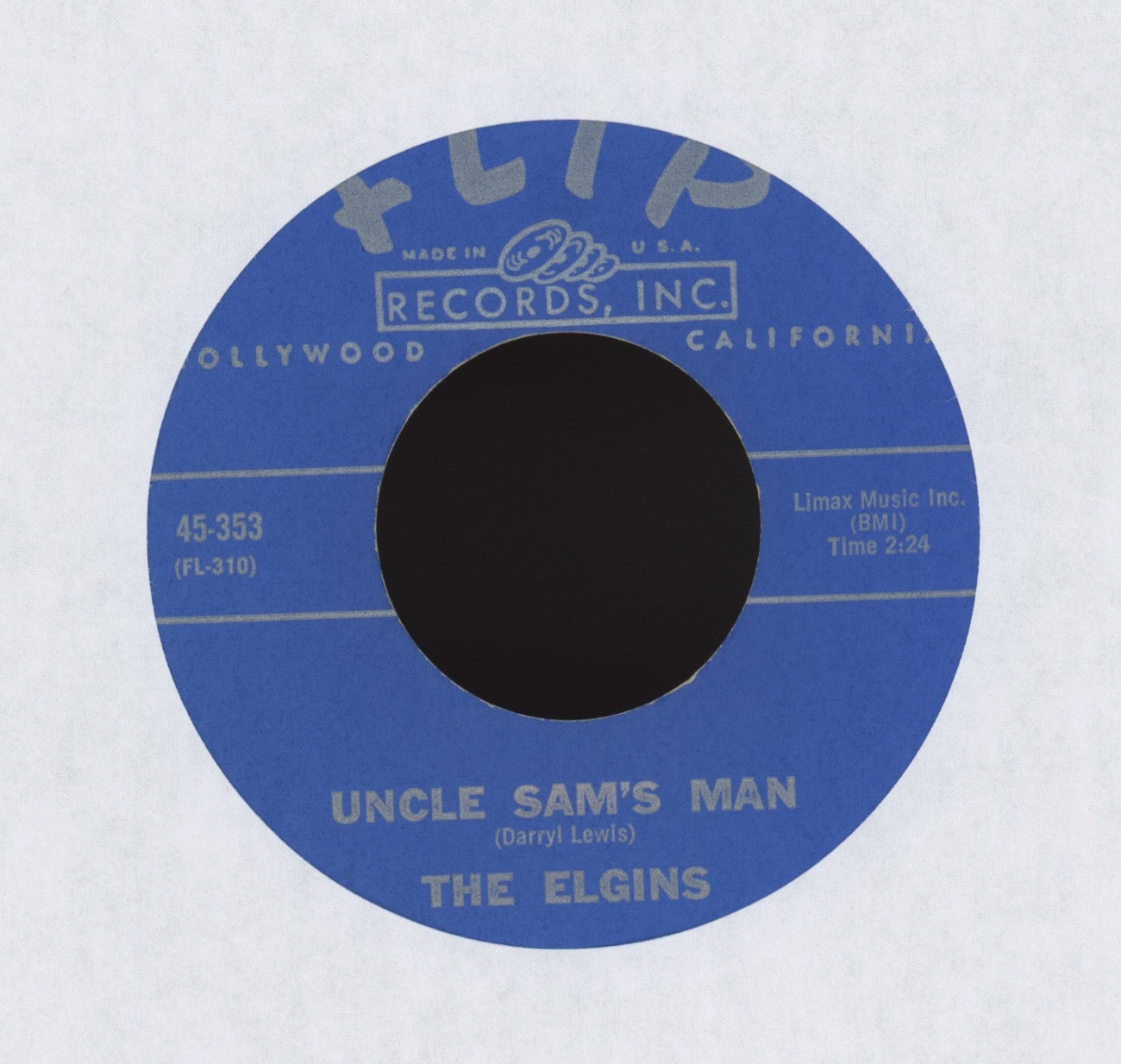 The Elgins - Uncle Sam's Man on Flip R&B Doo Wop 45