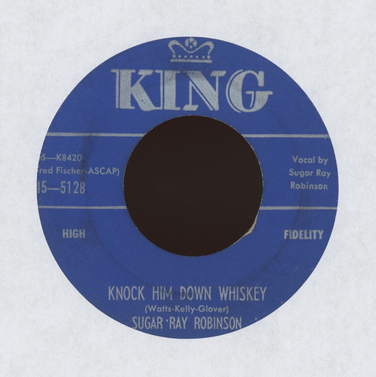 Sugar Ray Robinson - Knock Him Down Whiskey on King R&B 45
