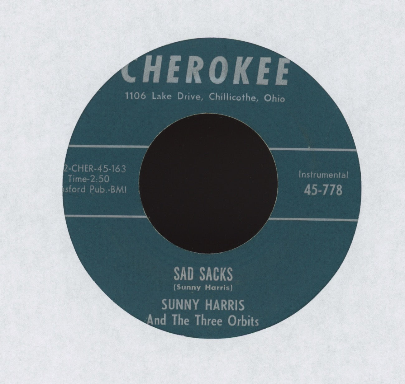 Sunny Harris - Friendship Seven on Cherokee R&B 45