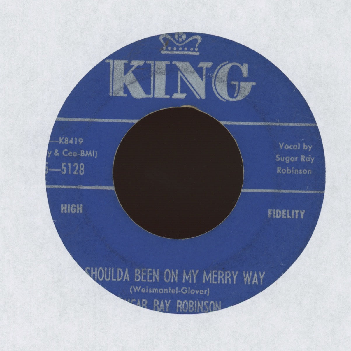 Sugar Ray Robinson - Knock Him Down Whiskey on King R&B 45