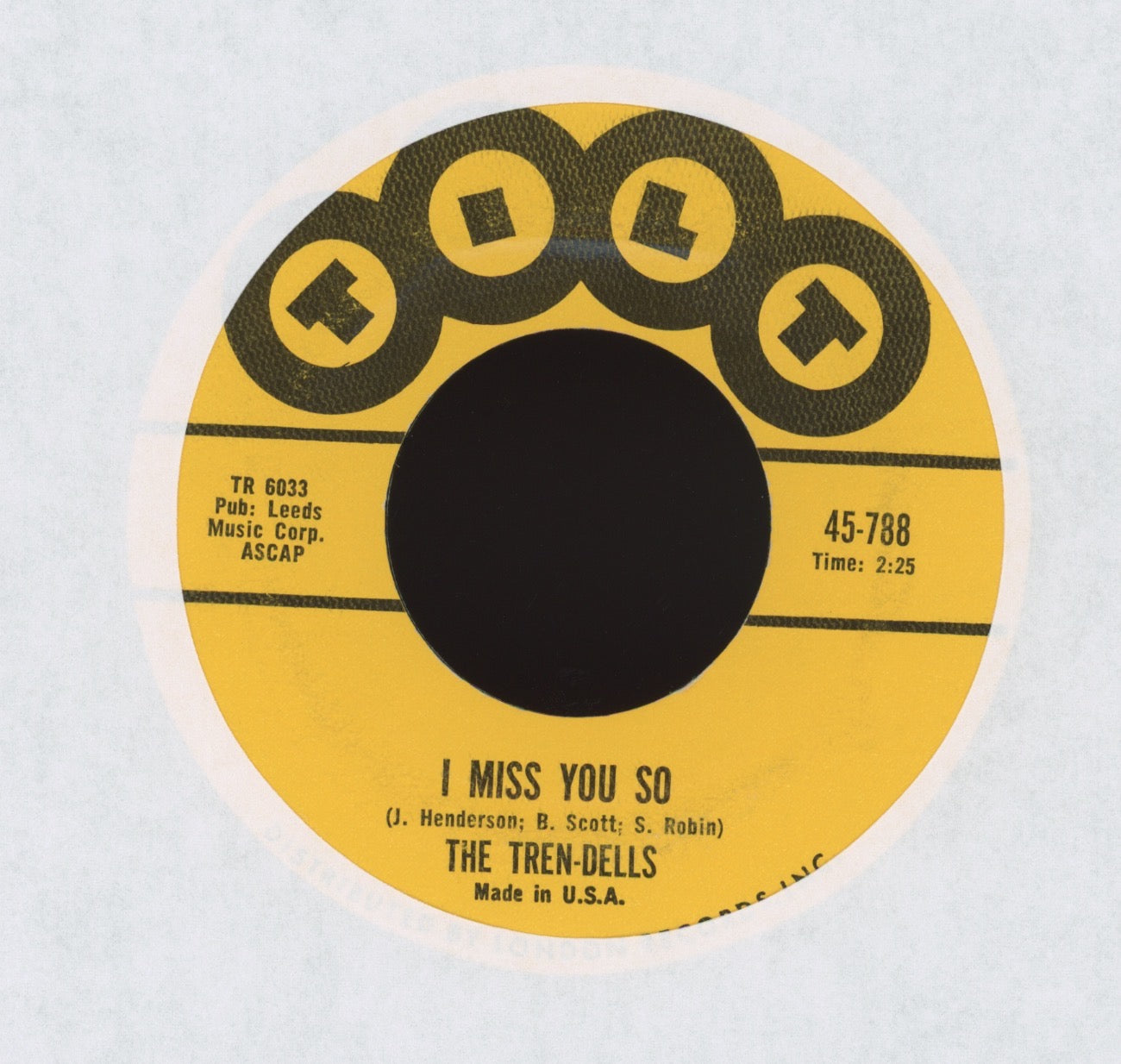 The Tren-Dells - Moments Like This on Tilt R&B Doo Wop 45