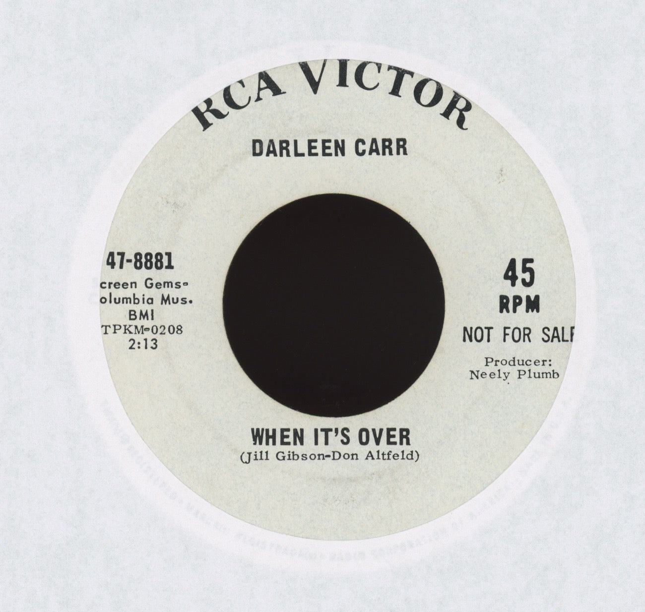 Darleen Carr - Anybody's Girl on RCA Promo Northern Soul 45