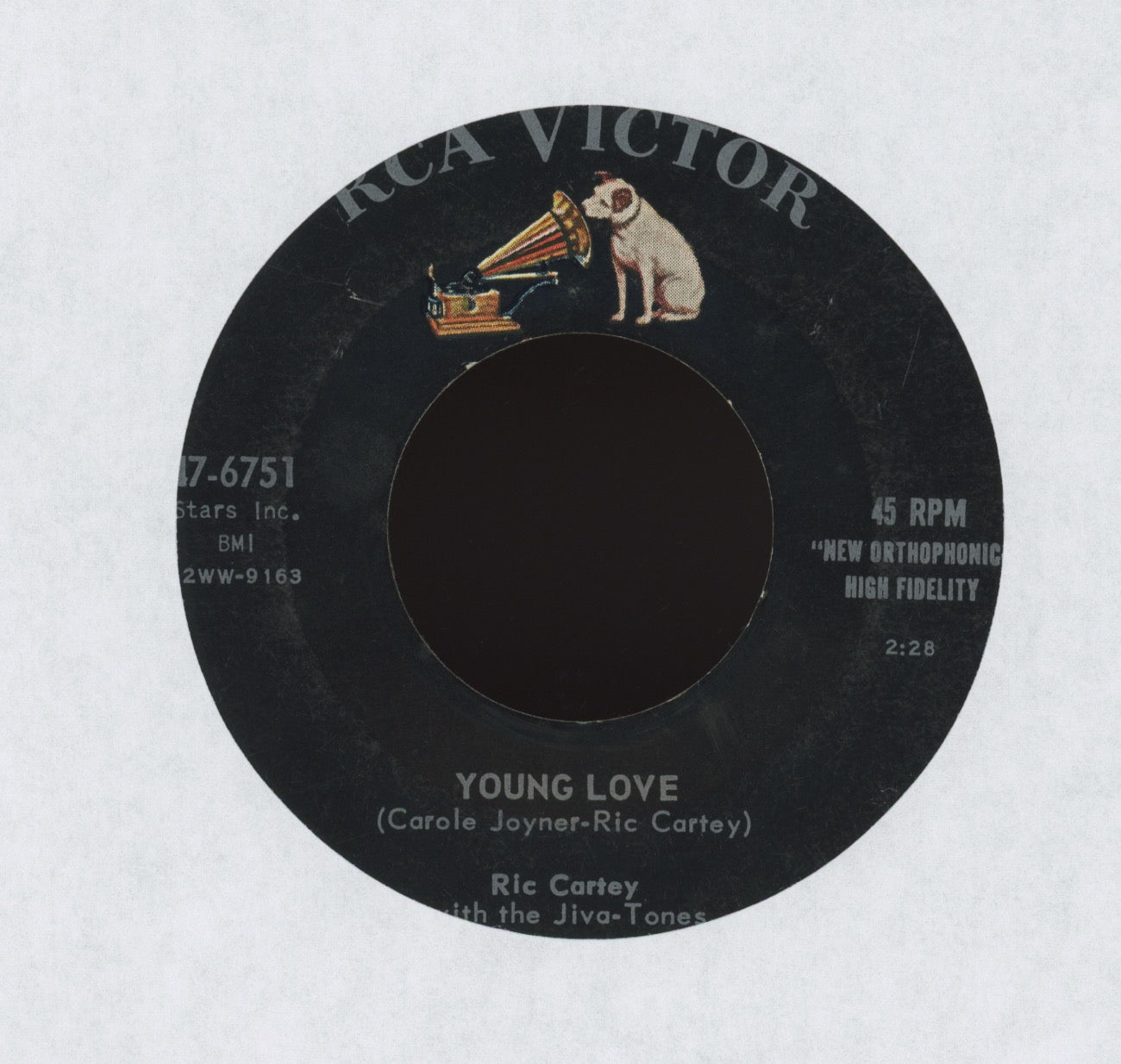 Ric Cartey With The Jiva-Tones - Oooh-Eeee on RCA Rockabilly 45