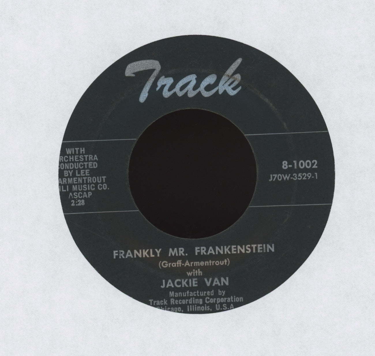 Jimmy Bowers / Jackie Van - The Vampire's Ghost / Frankly Mr. Frankenstein on Track Halloween Horror Popcorn 45