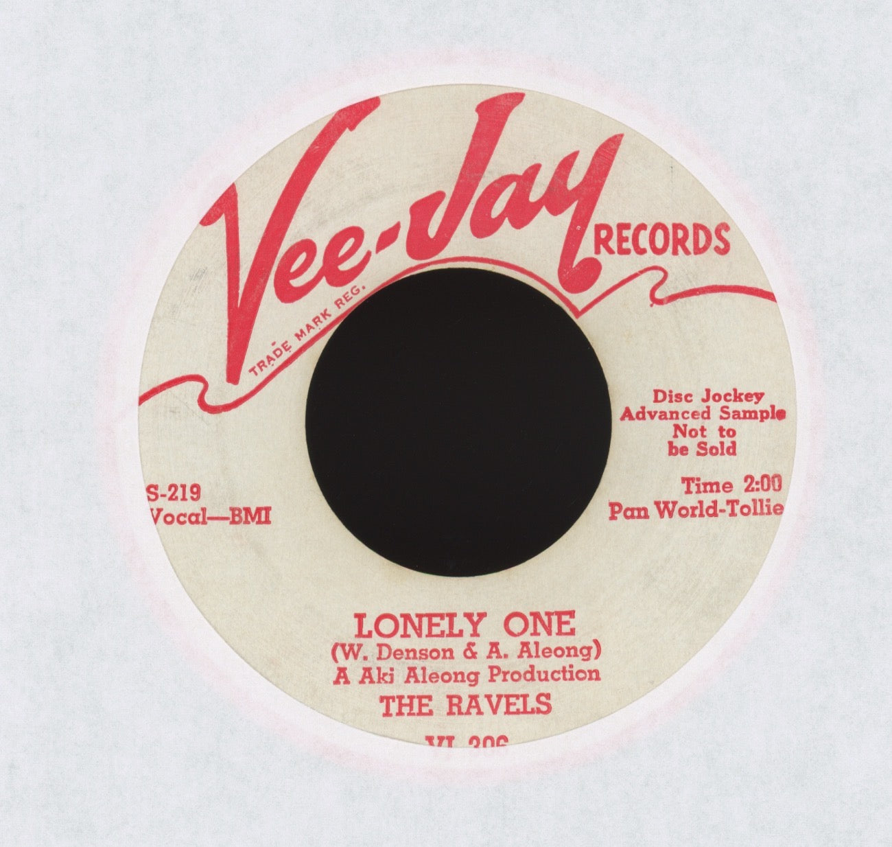 Sheriff & The Ravels - Shombalor on Vee Jay Promo R&B Doo Wop 45