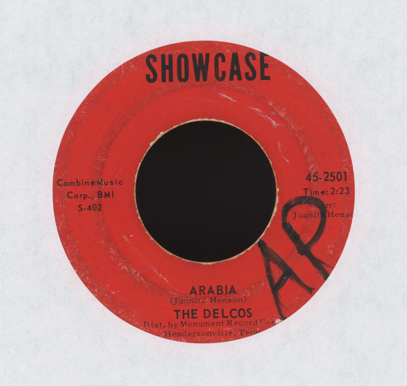 The Delcos - Arabia on Showcase Northern Soul Doo Wop 45