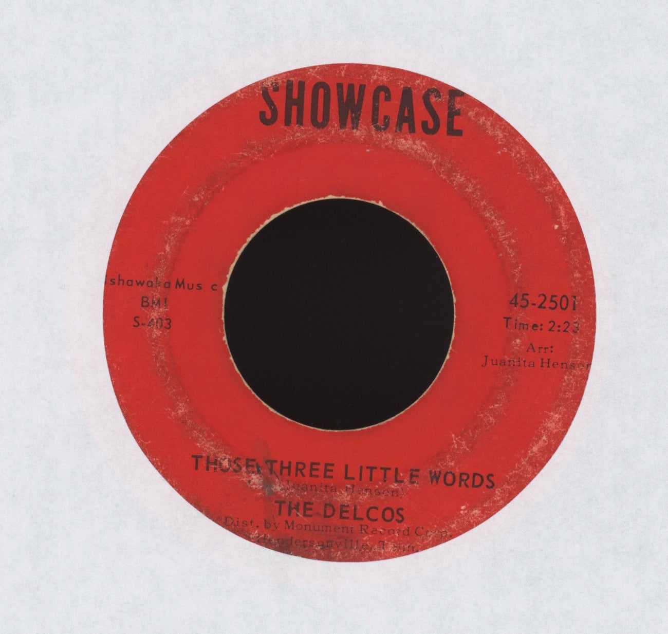 The Delcos - Arabia on Showcase Northern Soul Doo Wop 45