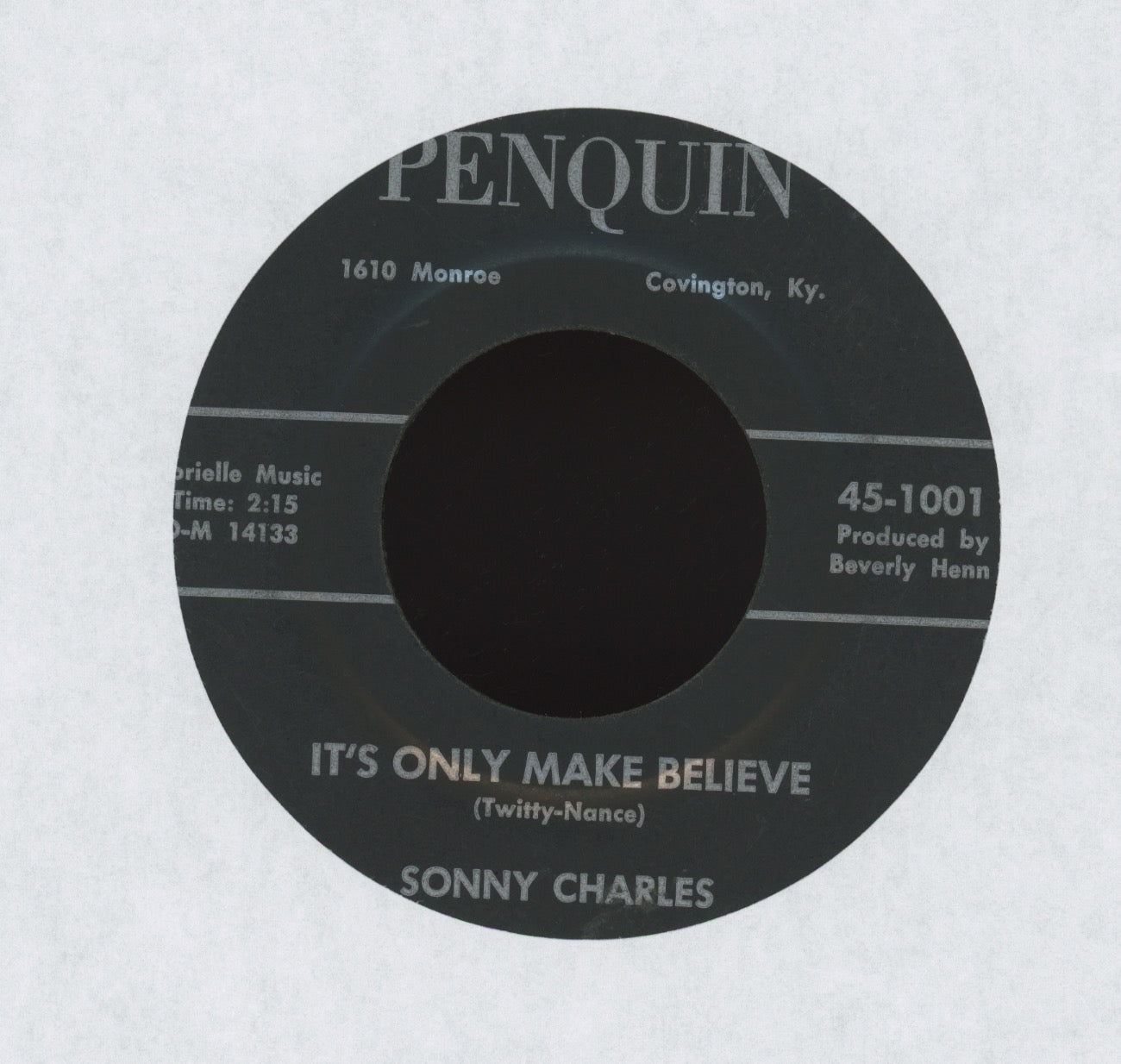 Sonny Charles - You Better Believe It on Penquin Teen Popcorn 45