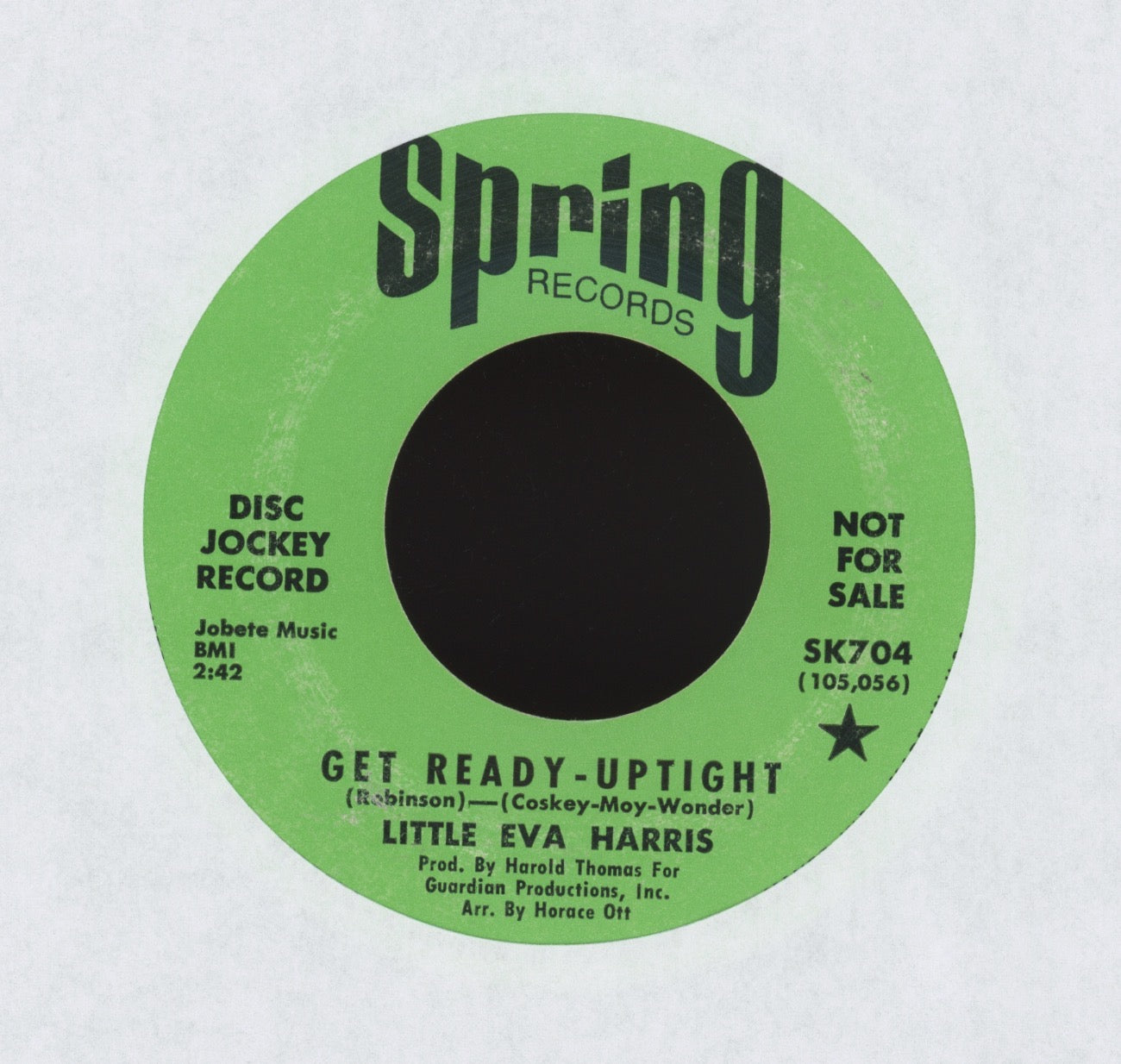 Little Eva - Get Ready - Uptight on Spring Promo Northern Soul Funk 45