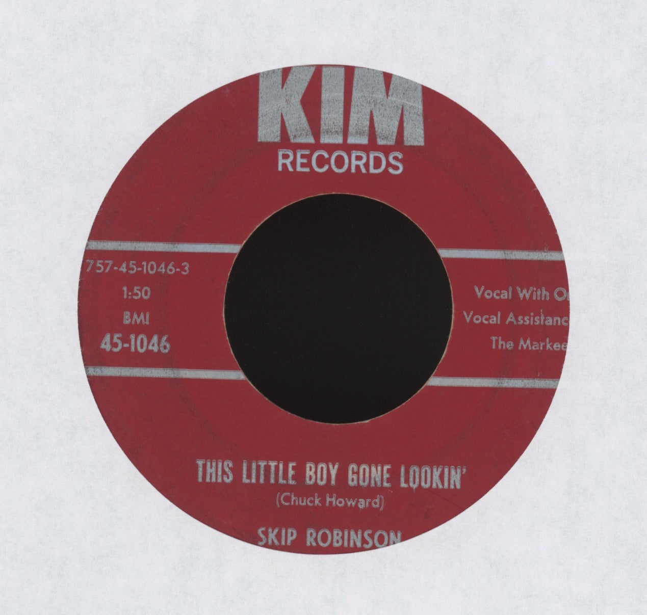 Skip Robinson - This Little Boy Gone Lookin' on Kim Teen Rocker 45