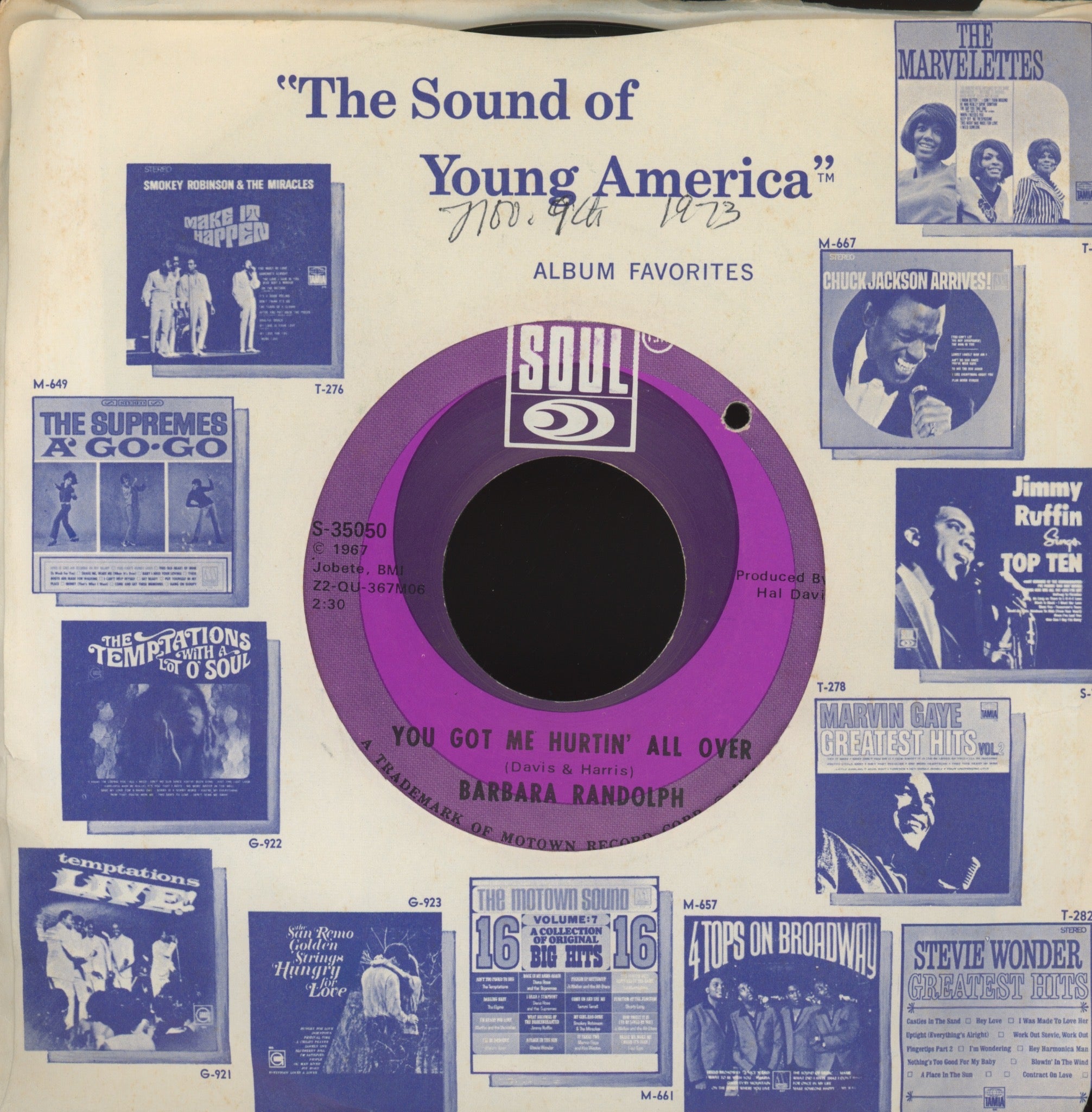 Barbara Randolph - Can I Get A Witness on SOUL Northern Soul 45