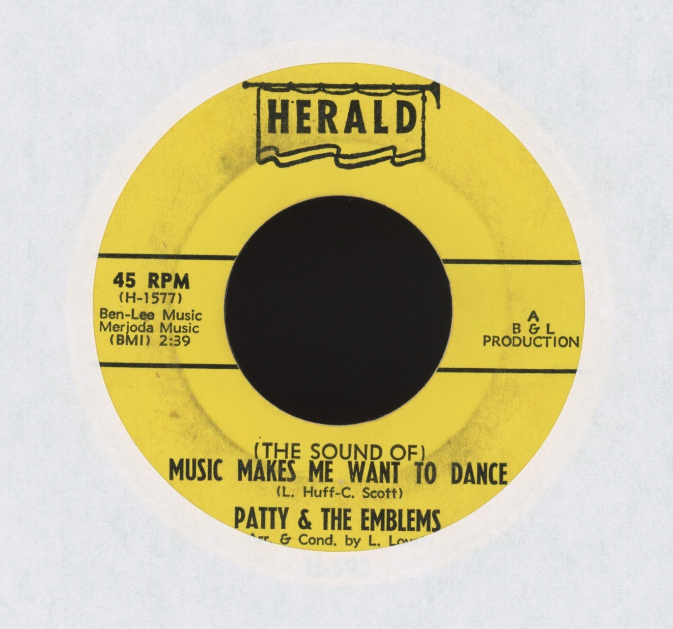 Patty & The Emblems - (The Sound Of Music) Makes Me Want To Dance on Herald Northern Soul 45