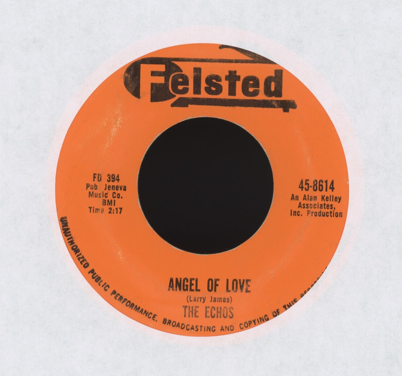 The Echos - Angel Of Love on Felsted R&B Doo Wop 45