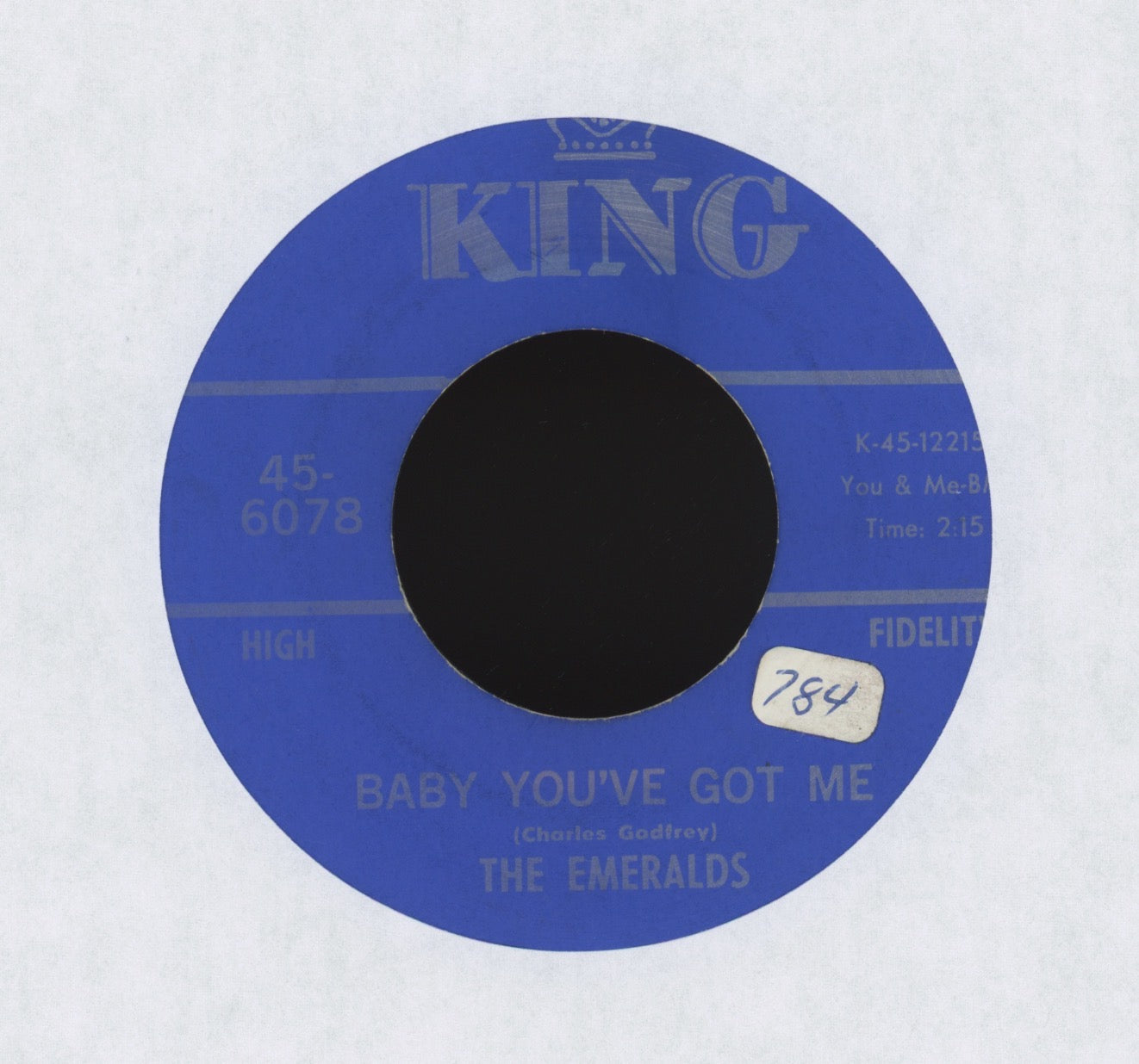 The Emeralds - Baby You've Got Me on King Northern Soul 45
