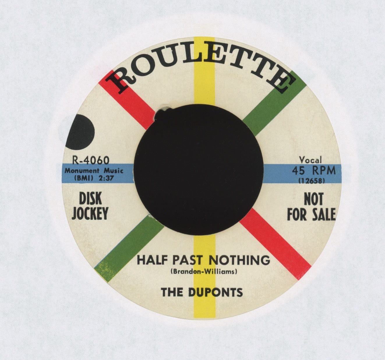 The Duponts - Screamin' Ball (At Dracula Hall) on Roulette Promo Halloween Horror R&B Doo Wop 45