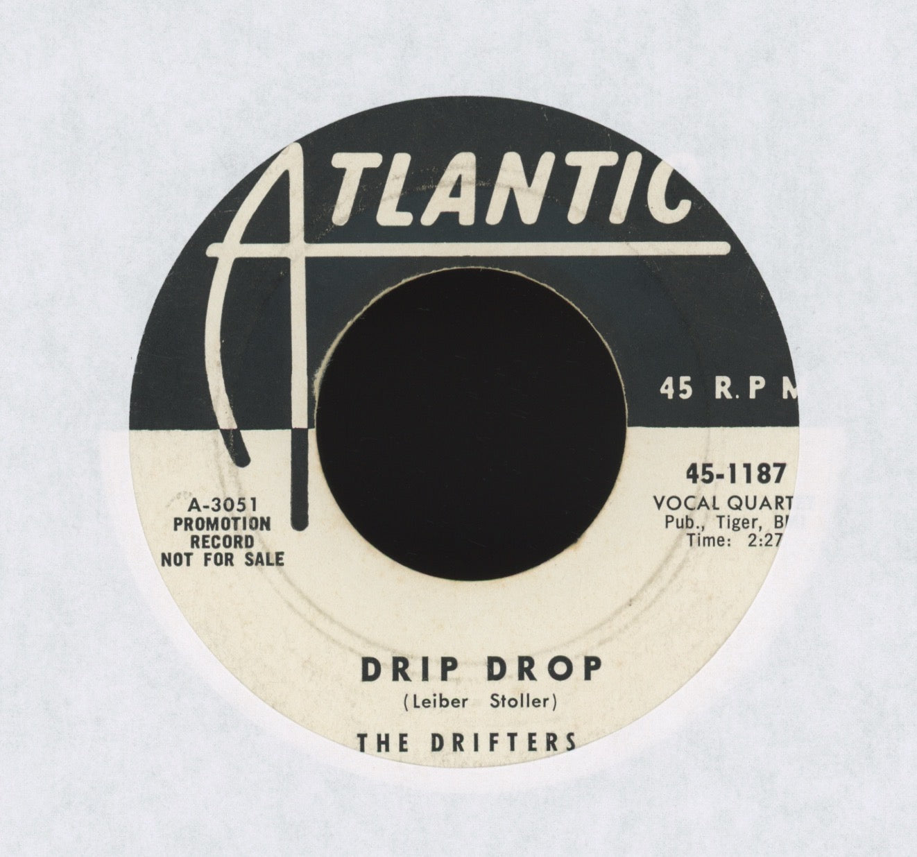 The Drifters - Drip Drop on Atlantic Promo R&B 45