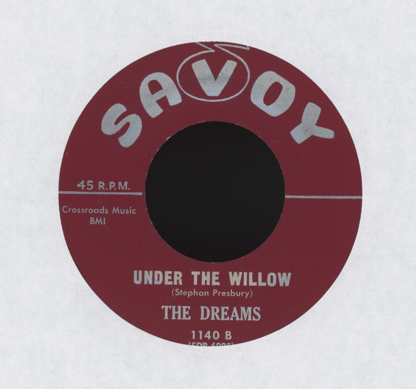 The Dreams - Under The Willow on Savoy R&B Doo Wop 45