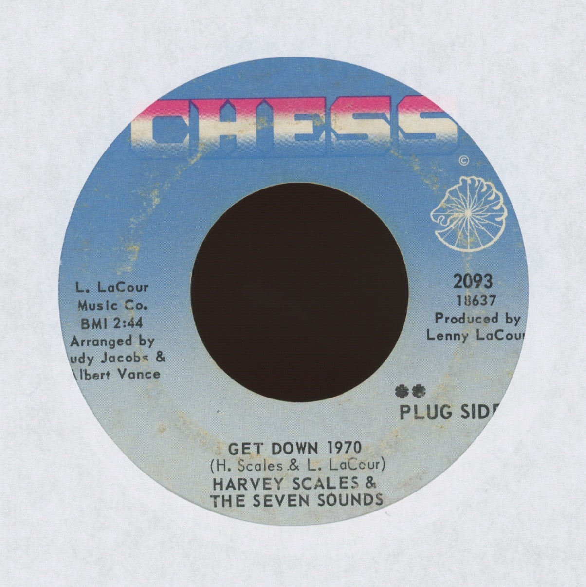Harvey Scales & The Seven Sounds - Get Down 1970 on Chess Promo Funk 45
