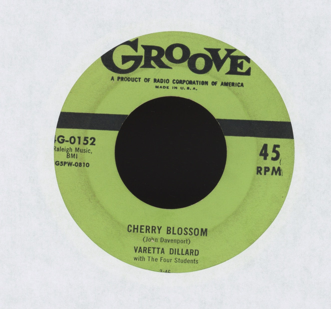 Varetta Dillard, The Four Students - I'm Gonna Tell My Daddy on Groove R&B Rocker 45