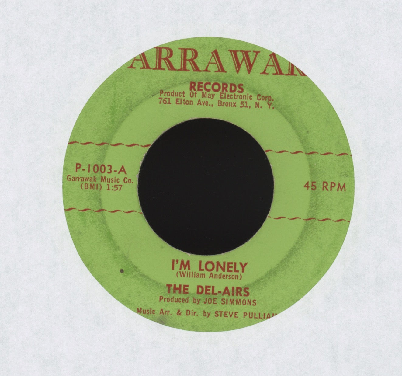 The Del-Airs - Why Did He Leave on Arrawak R&B Doo Wop 45