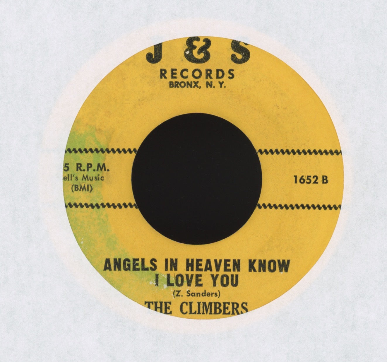 The Climbers - My Darlin' Dear on J&S R&B Doo Wop 45