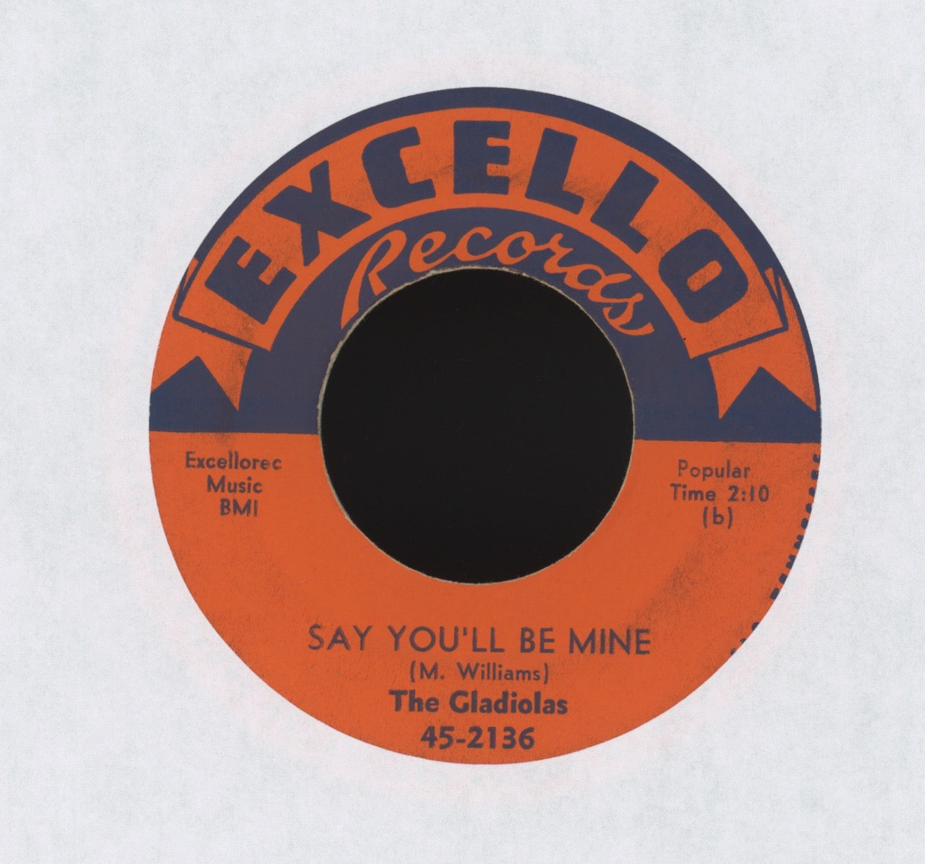 The Gladiolas - Shoop Shoop on Excello R&B Doo Wop 45