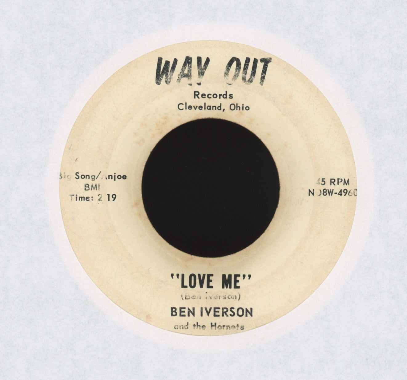 Ben Iverson & The Hornets - Love Me on Way Out R&B Doo Wop 45