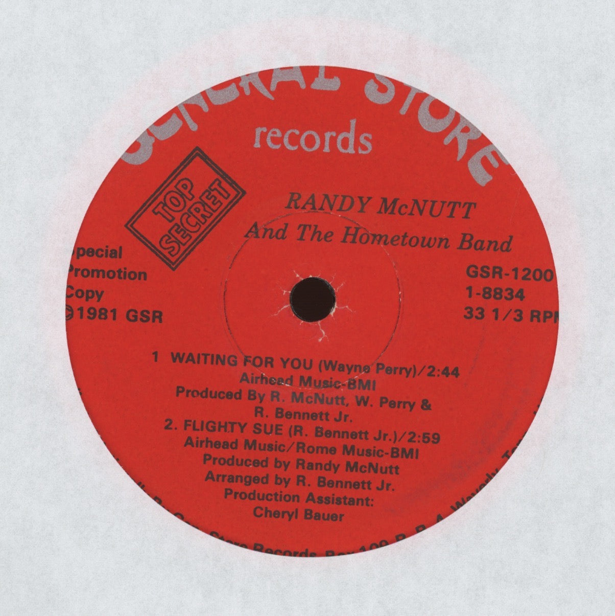 Randy McNutt & The Hometown Band - Waiting for You on General Store Blue Eyed Sweet Soul 45