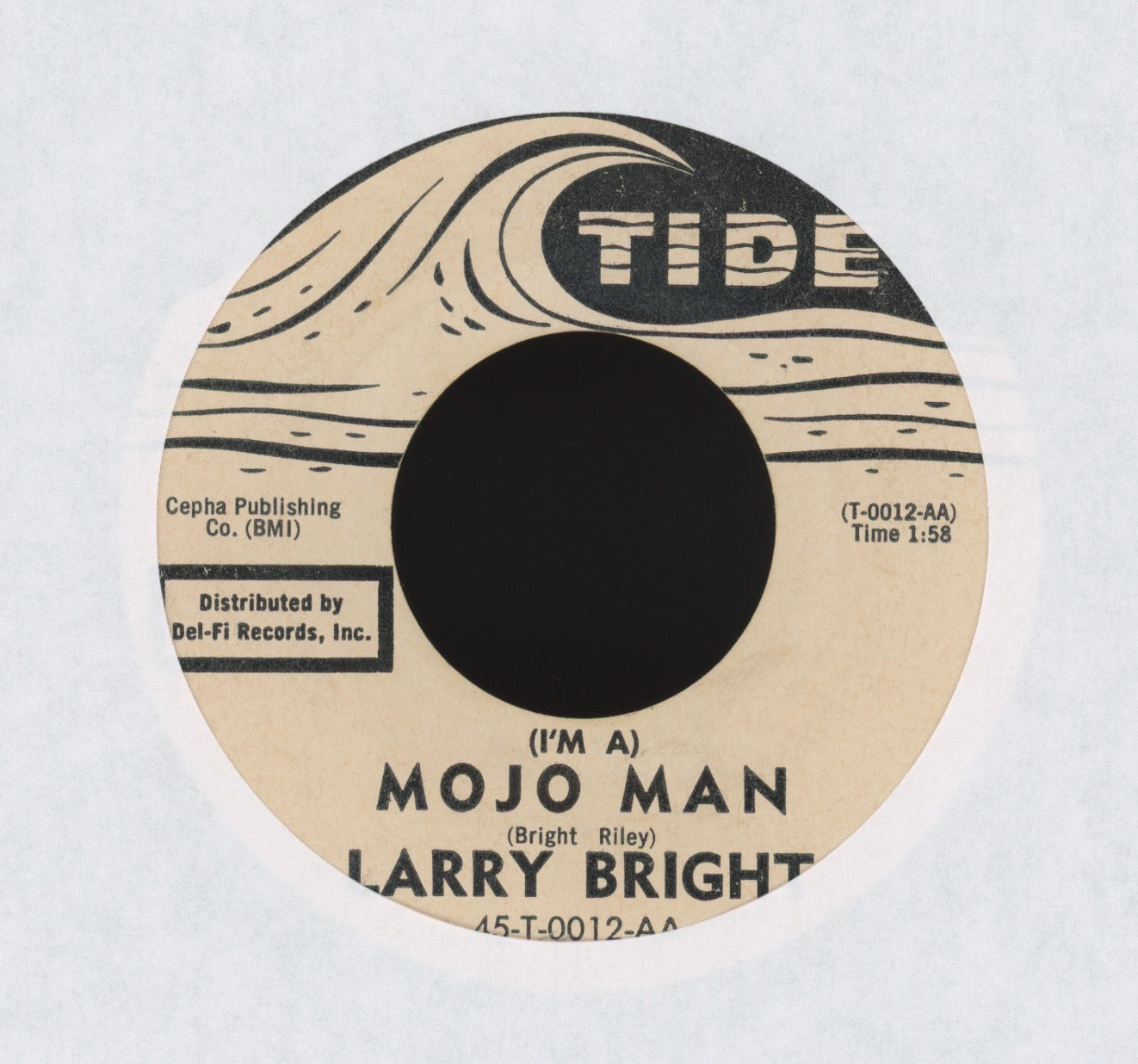 Larry Bright - (I'm A) Mojo Man on Tide Promo R&B 45