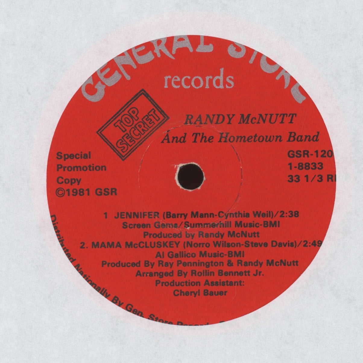Randy McNutt & The Hometown Band - Waiting for You on General Store Blue Eyed Sweet Soul 45