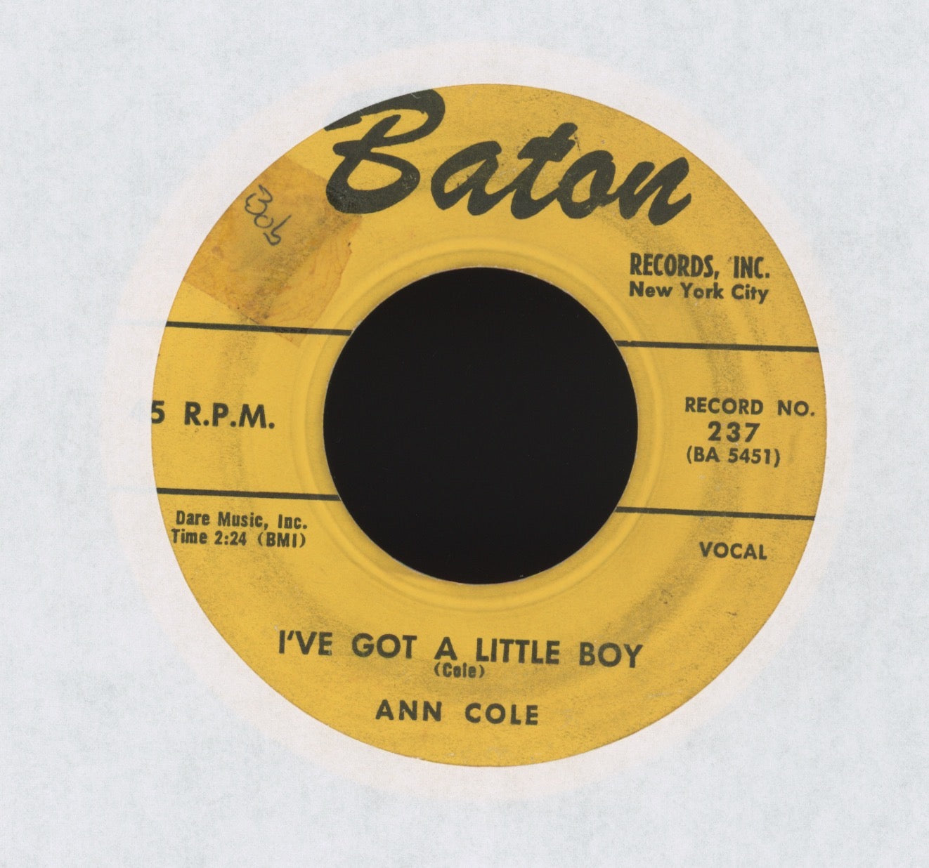 Ann Cole - Got My Mo-Jo Working on Baton R&B Rocker 45