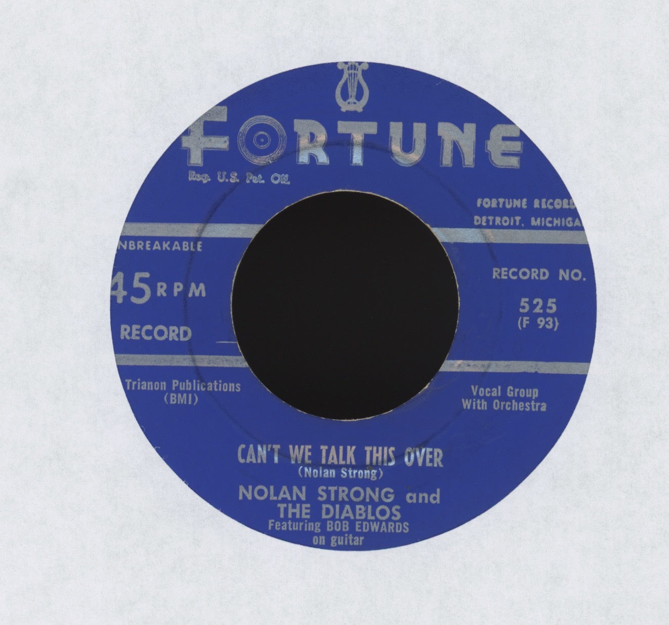 Nolan Strong & The Diablos - The Mambo Of Love on Fortune Latin R&B Doo Wop 45