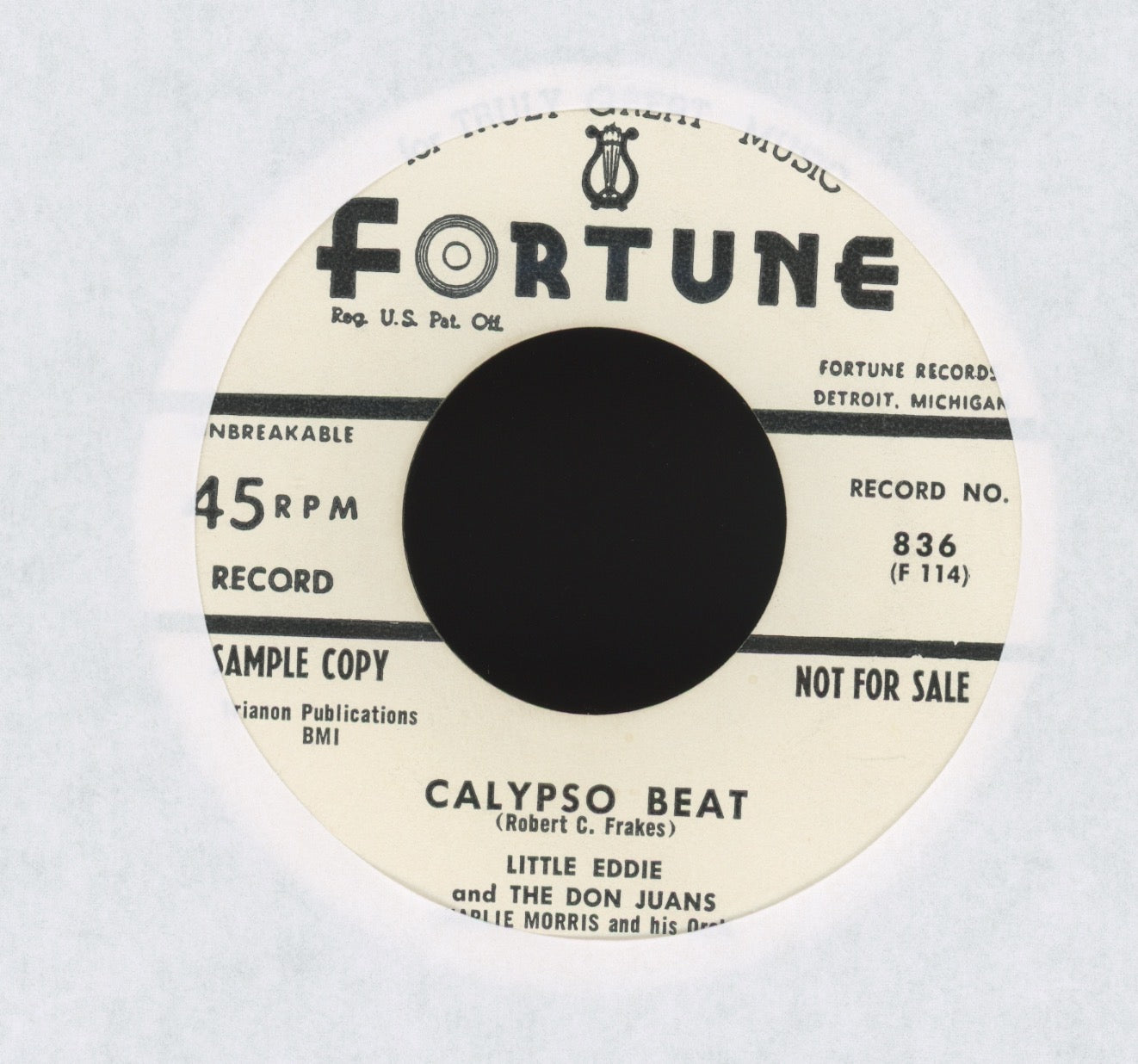 Little Eddie & The Don Juans - This Is A Miracle on Fortune Promo R&B Doo Wop 45