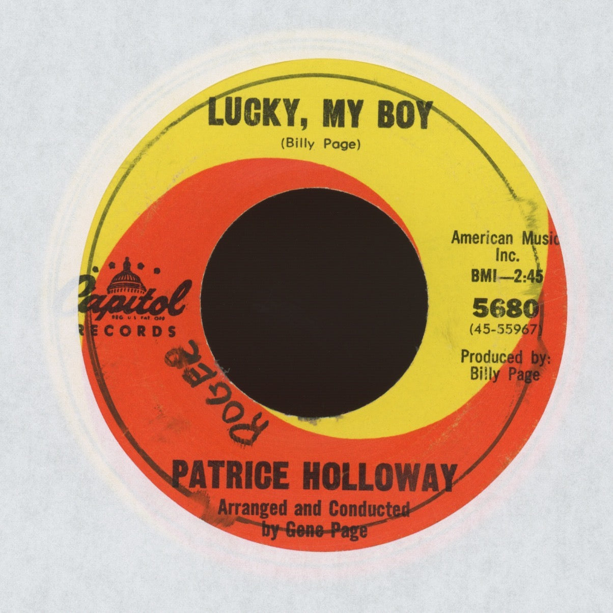Patrice Holloway - Stolen Hours on Capitol Northern Soul 45