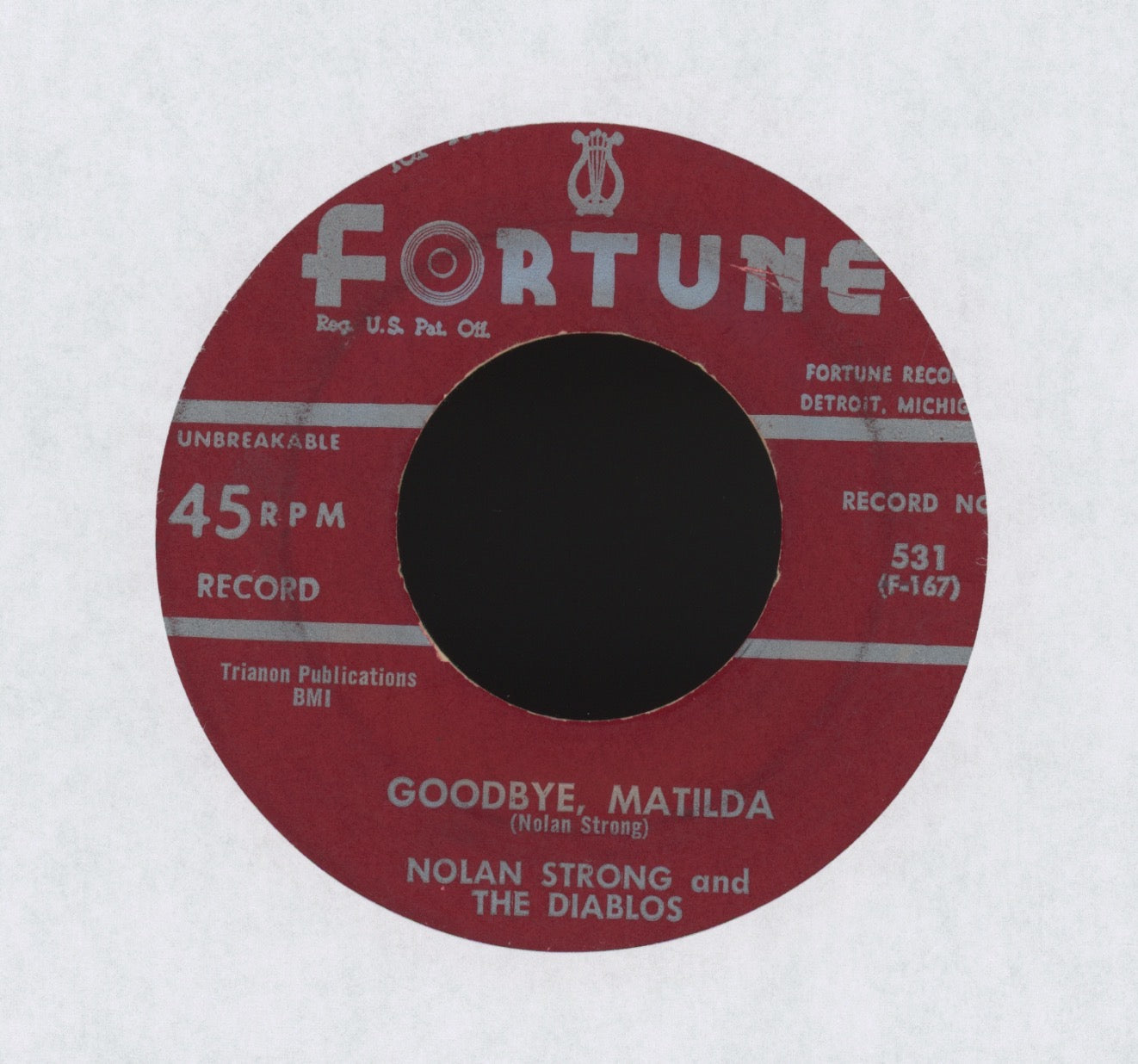 Nolan Strong & The Diablos - Goodbye Matilda on Fortune