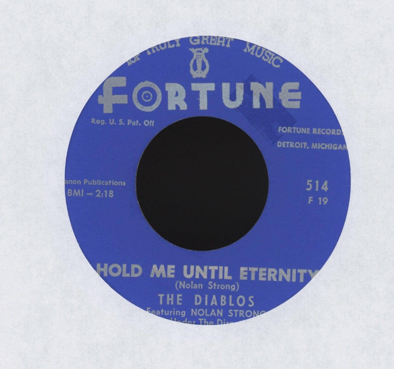 The Diablos featuring Nolan Strong - Route 16 on Fortune R&B Doo Wop 45 Reissue