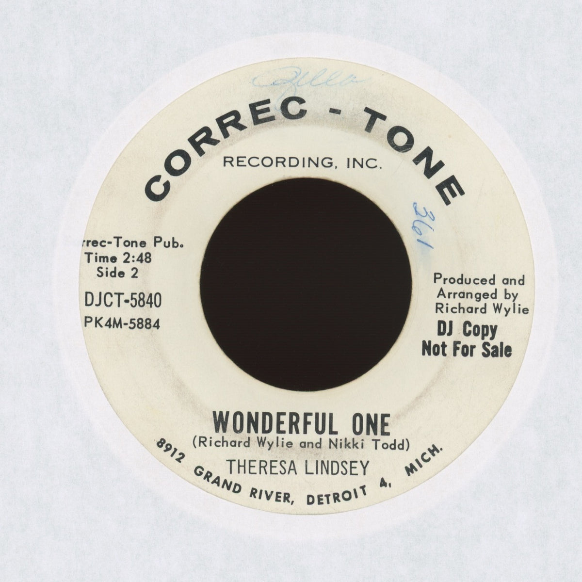Theresa Lindsey - Gotta Find A Way on Correc-Tone Recording, Inc. - Promo Northern Soul 45