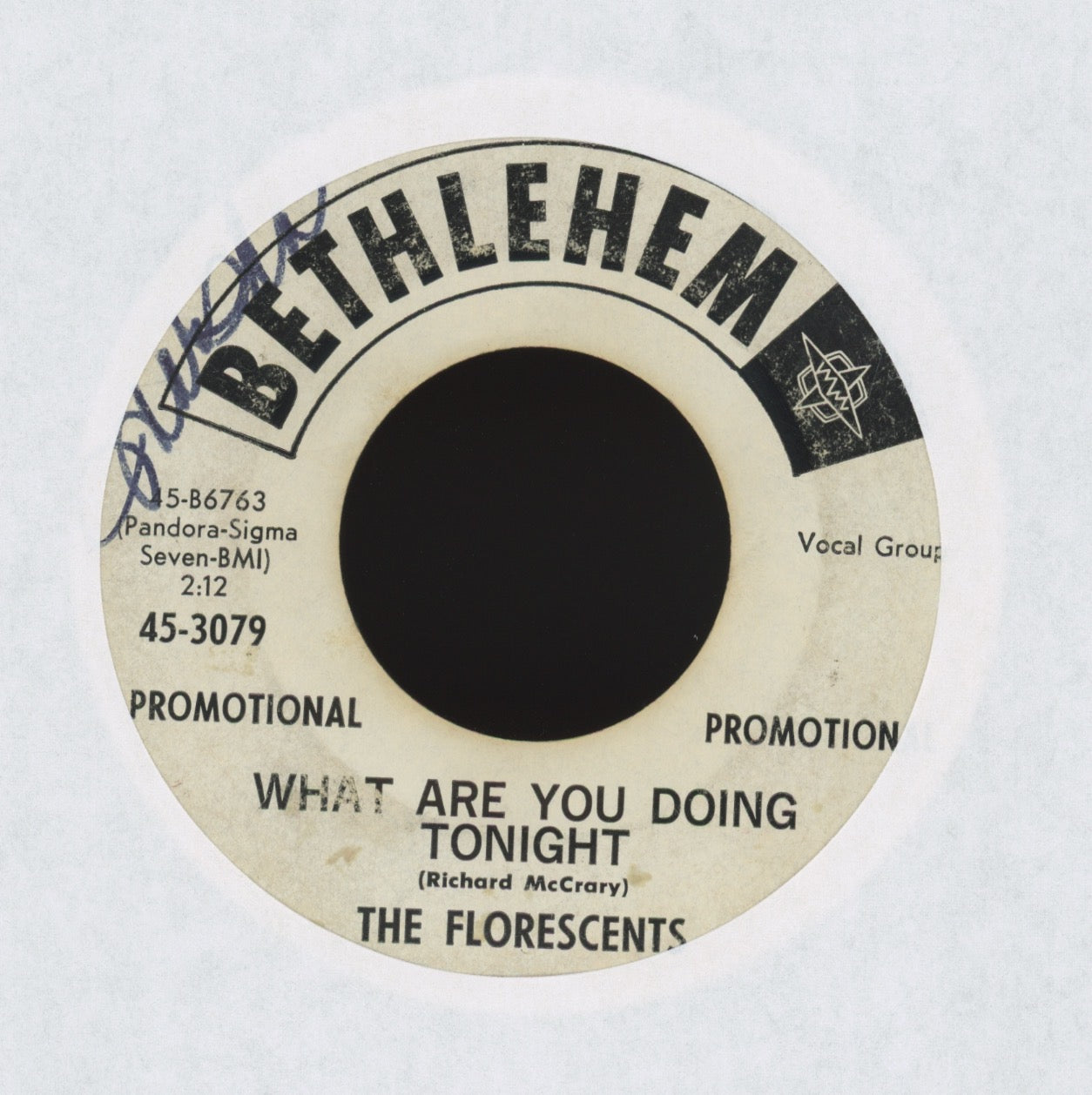 The Florescents - What Are You Doing Tonight on Bethlehem Promo R&B Doo Wop 45