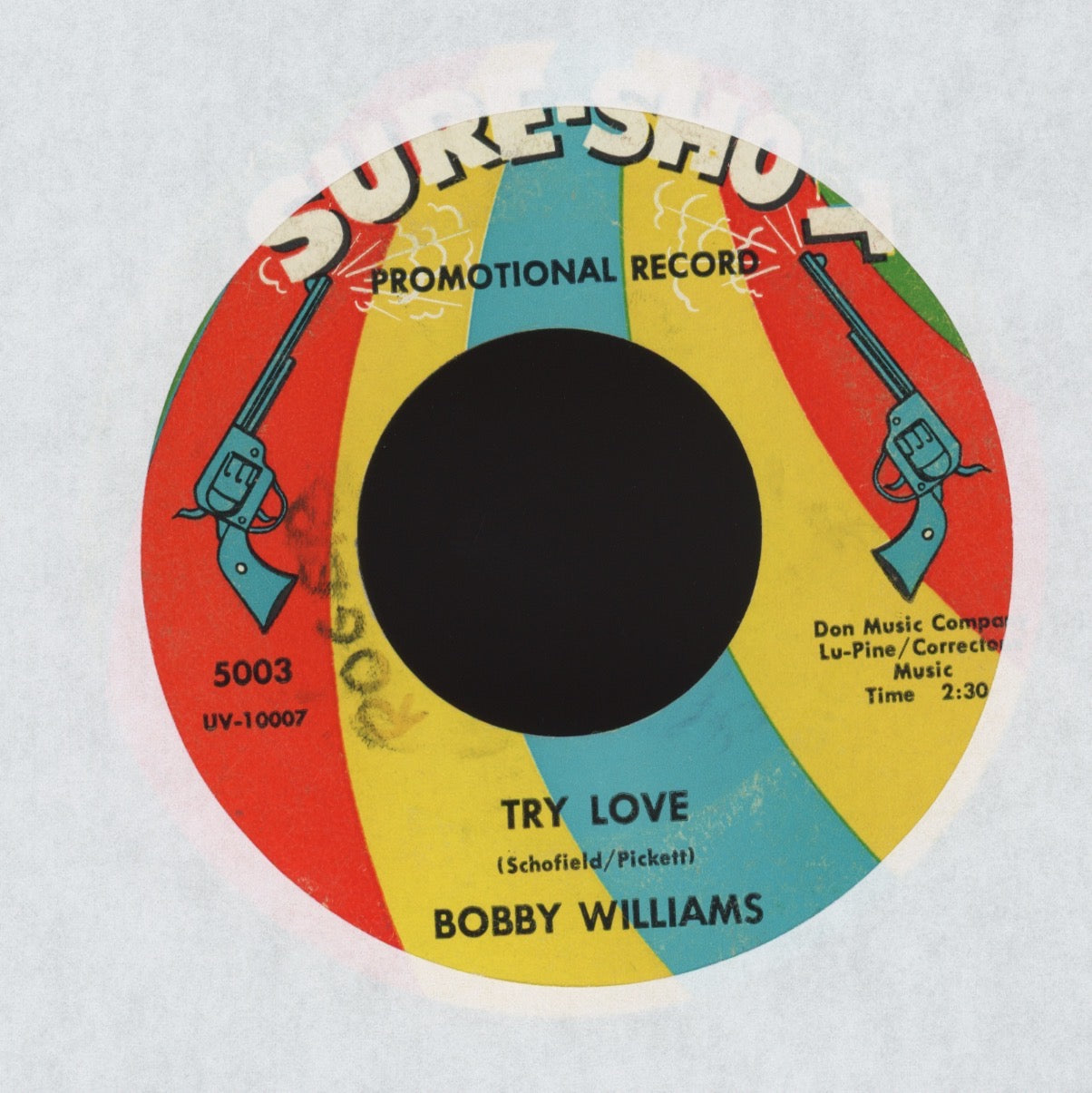 Bobby Williams - Play A Sad Song on Sure Shot Promo Northern Soul 45