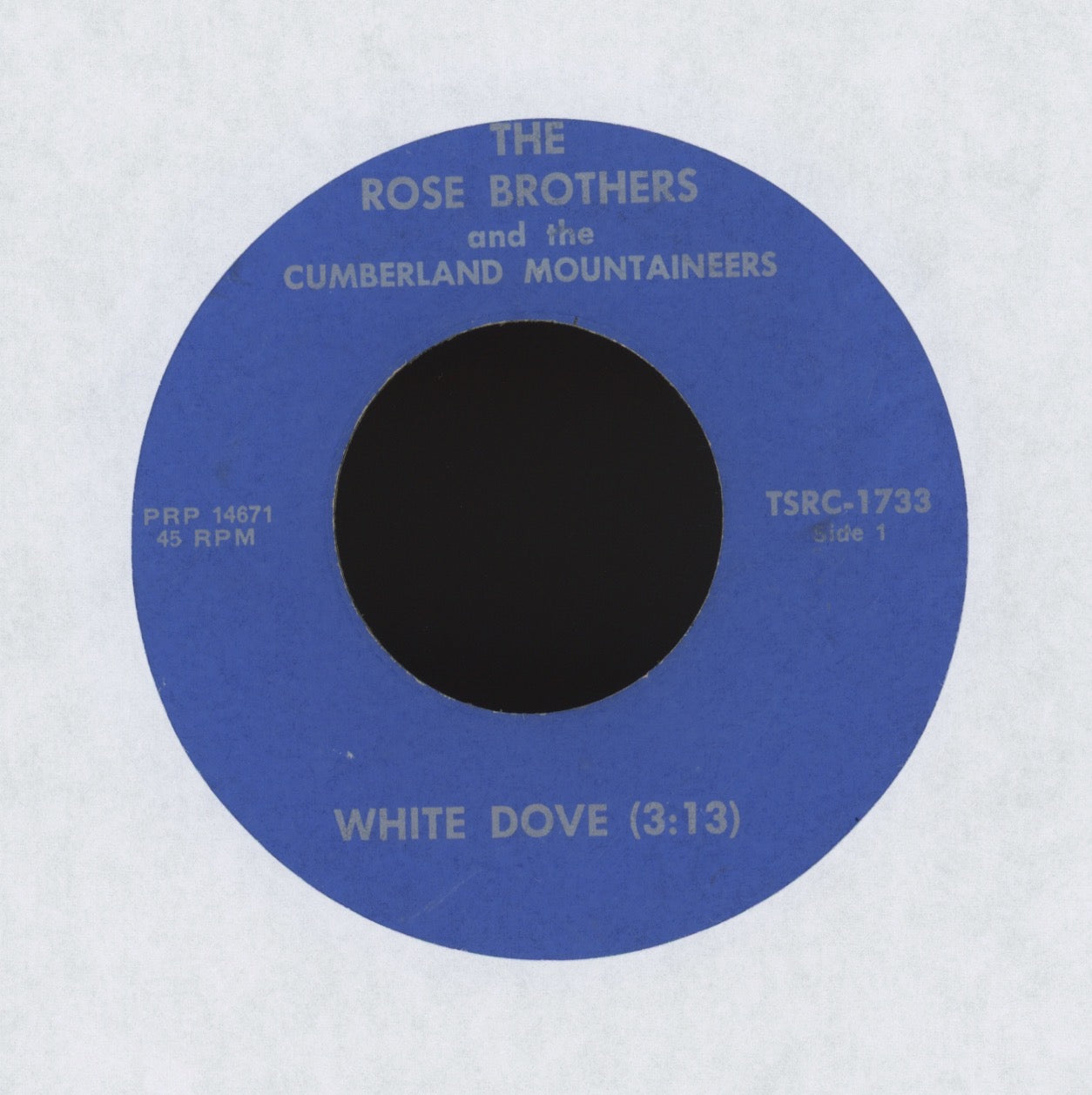 The Rose Brothers & The Cumberland Mountaineers - Will You Miss Me Bluegrass 45