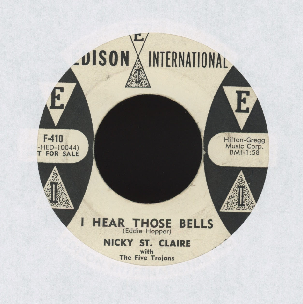 Nicky St. Claire - Creator Of Love on Edison International Promo R&B Doo Wop 45