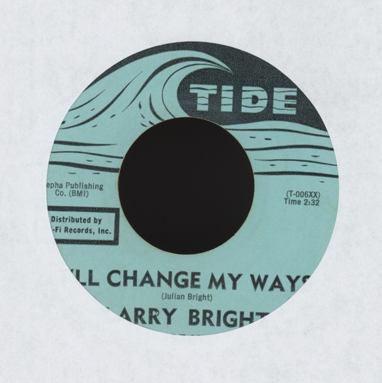 Larry Bright - Mojo Workout (Dance) on Tide R&B 45