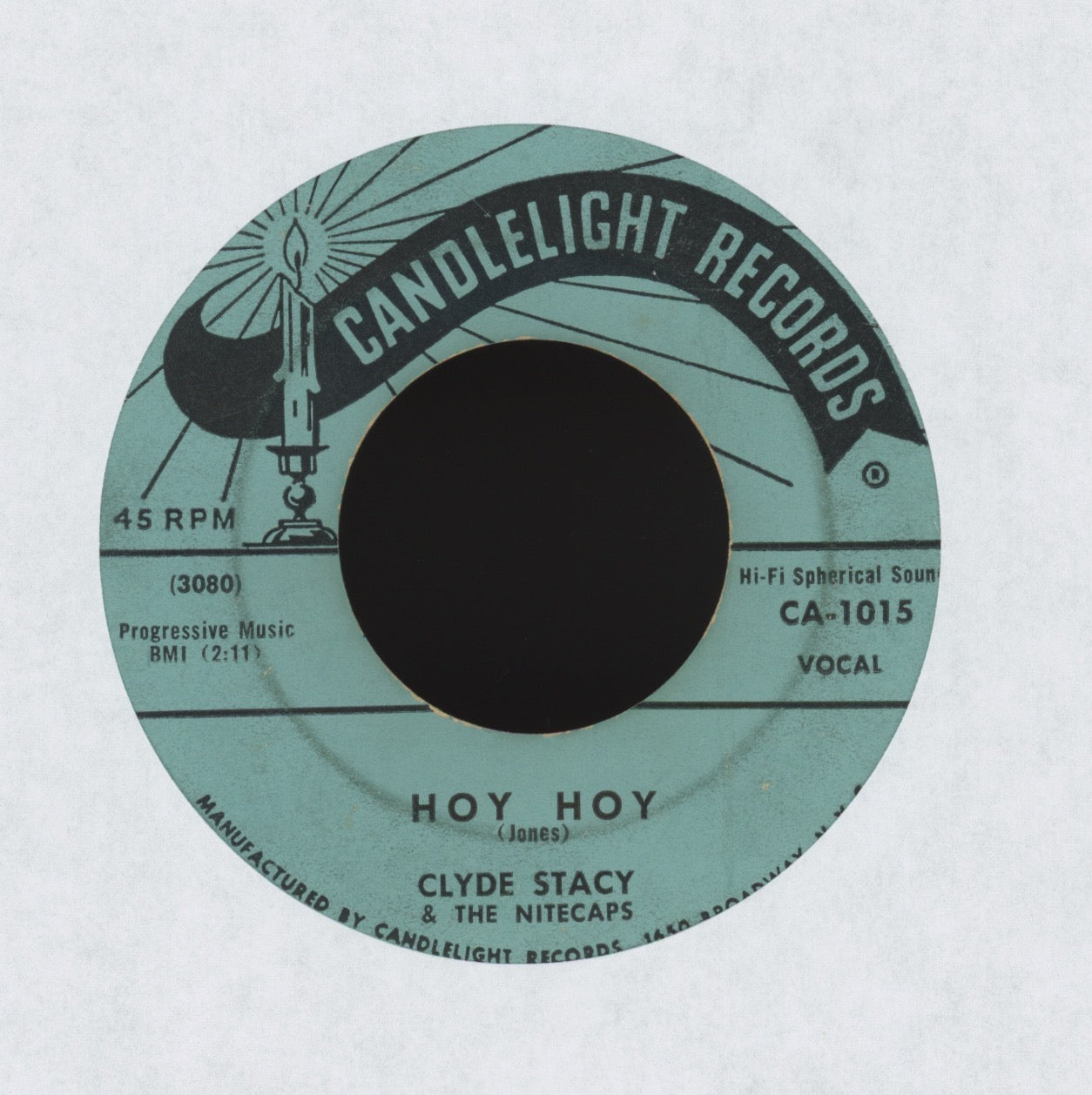 Clyde Stacy & The Nitecaps - Hoy Hoy on Candlelight Rockabilly 45